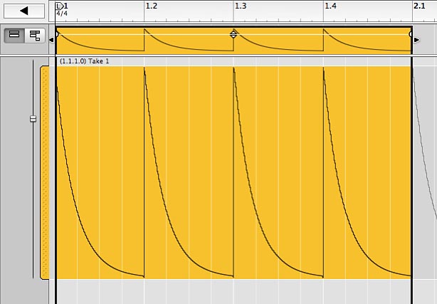 Unipolar waveform
converted to bipolar