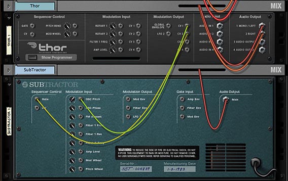 Connections to
Sequencer Control